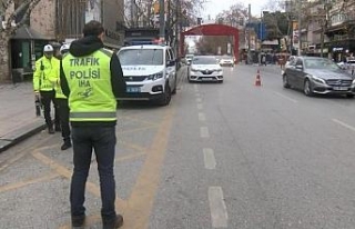 Kadıköy’de  drone destekli trafik denetimi