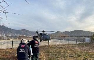 Tunceli'de askeri helikopter, kalp hastası için...