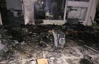 Ankara'da bilgisayar dükkanında yangın