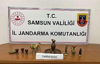 Samsun'da tarihi eser operasyonu: 1 gözaltı