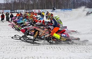 Kayseri'deki Dünya Kar Motosikleti Şampiyonası...