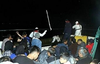 Ayvacık açıklarında 35 kaçak göçmen kurtarıldı