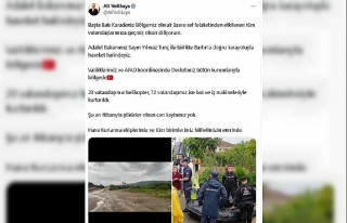 Bakan Yerlikaya ve Bakan Tunç sel felaketinin yaşandığı...