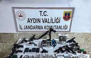 Aydın'da silah kaçakçılığı operasyonu;...