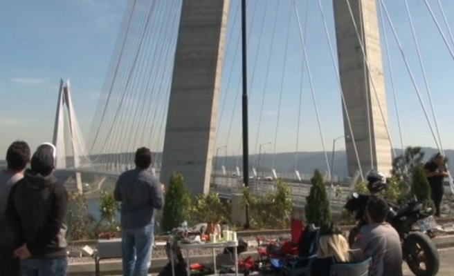 Yavuz Sultan Selim Köprüsü drone’lara hız pisti oldu