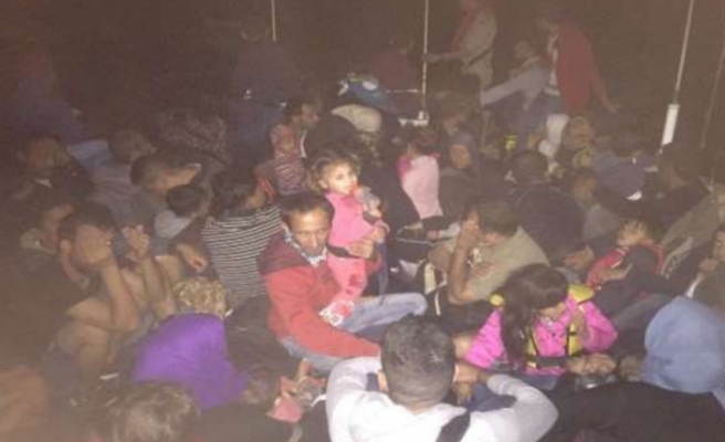 67 kaçak göçmenin 30’u çocuk çıktı