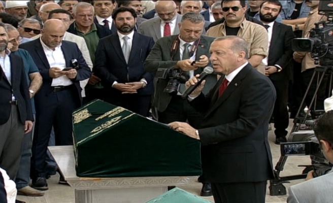 Erdoğan cenaze töreninde açıkladı