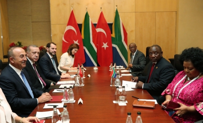 Erdoğan Güney Afrikalı mevkidaşıyla görüştü