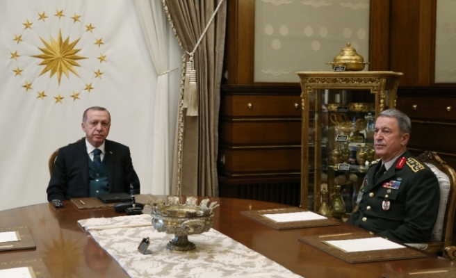 Erdoğan Orgeneral Akar’ı kabul etti