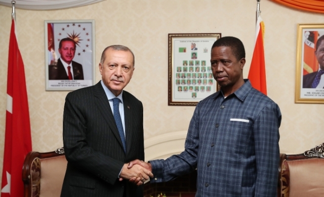 Erdoğan, Zambiyalı mevkidaşı ile görüştü