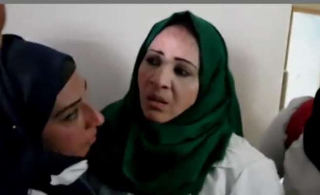 Filistinli hemşire kocasının öldüğünü yaralıları tedavi ederken öğrendi