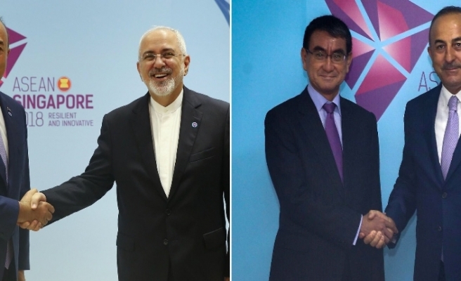 Çavuşoğlu Japon ve İranlı mevkidaşlarıyla görüştü