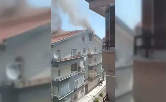 Ankara'da çatı yangını