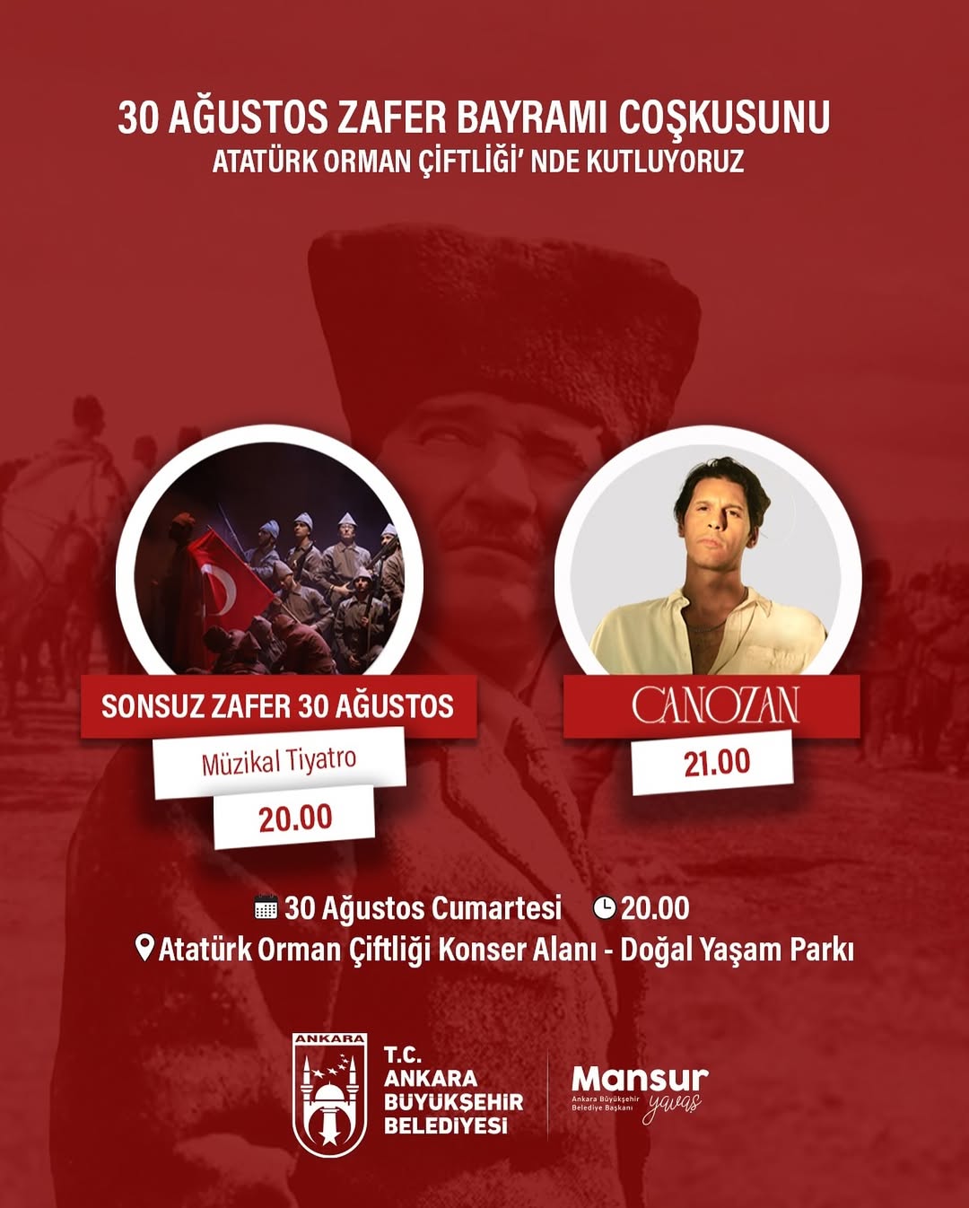 Atatürk Orman Çiftliği’nde 30 Ağustos Zafer Bayramı Özel Etkinlikleri Türkiye’nin