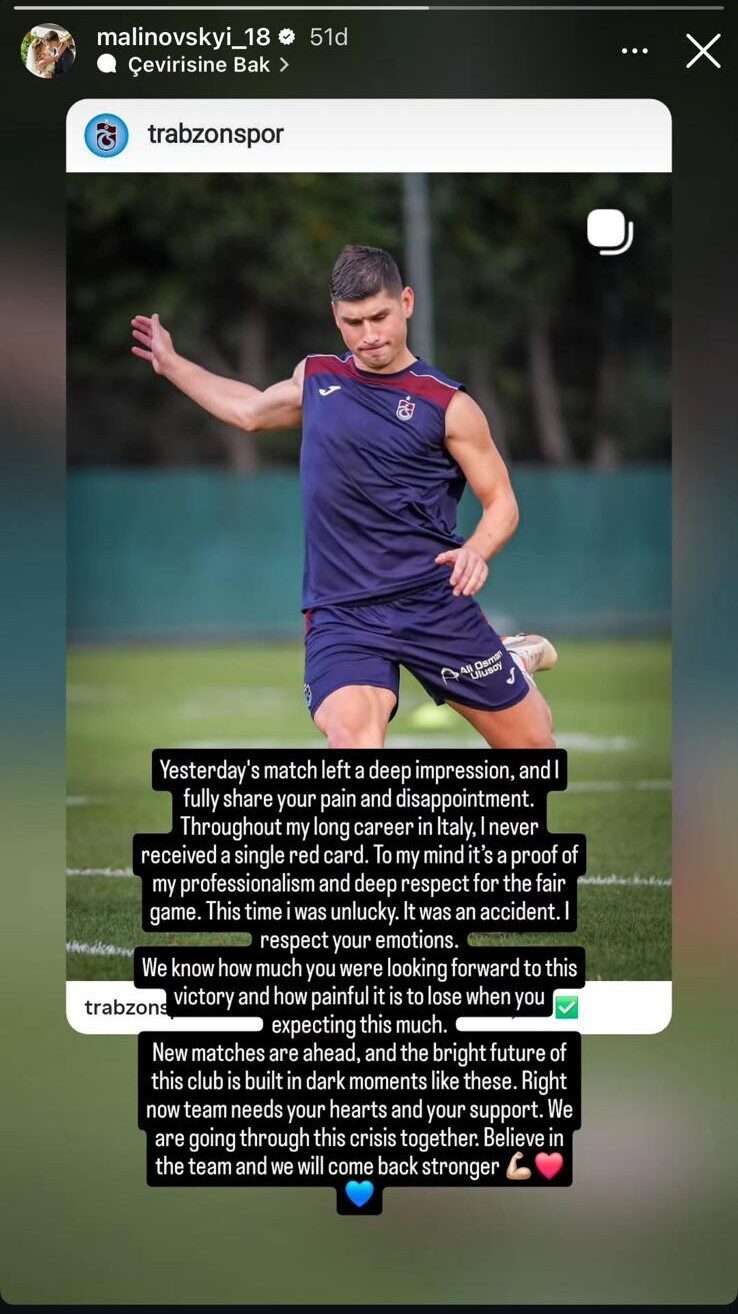 Nurgül GÜNAYDIN/TRABZON, – TRABZONSPOR’UN Ukraynalı futbolcusu Ruslan Malinovskyi, Ferencvaros karşılaşmasında