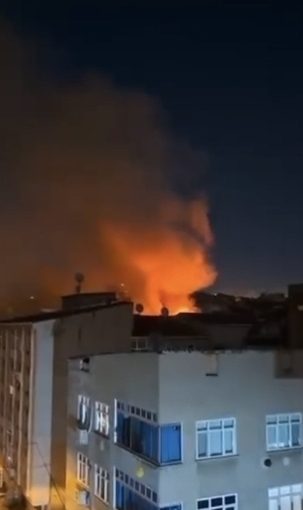 Esenler’de metruk binada çıkan yangın söndürüldü Vehbi DEMİR / İSTANBUL, – ESENLER’de kentsel dönüşüm projesi kapsamında