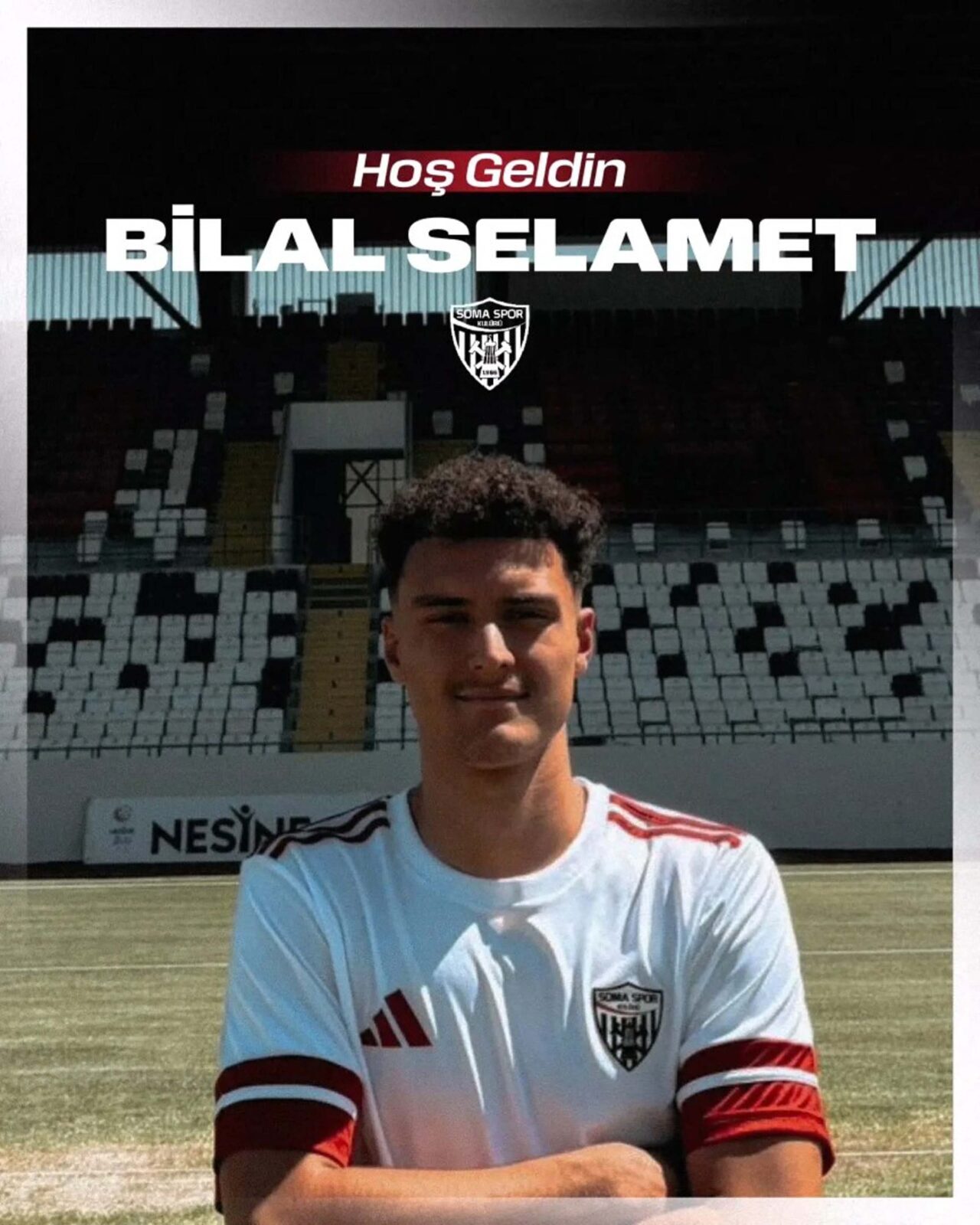 SOMA, -2’NCİ Lig Beyaz Grup ekibi Somaspor, stoper Bilal Samet’i