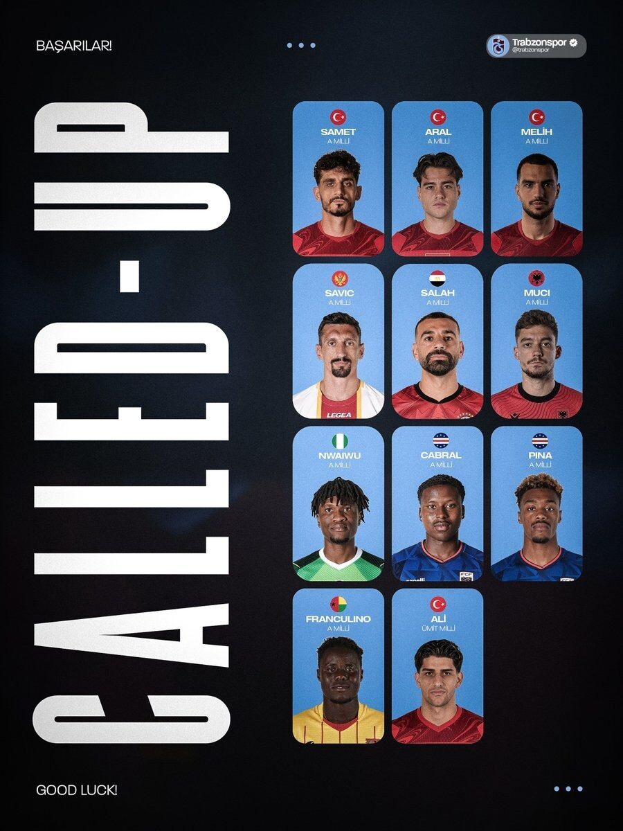 Nurgül GÜNAYDIN / TRABZON, – TRABZONSPOR’da 11 futbolcu, milli maçlar