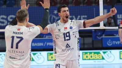 İZMİR, – EFELER Ligi’nde son olarak deplasmanda Ziraat Bankkart’a 3-2