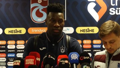 Efnan KÖSE / TRABZON, – TRABZONSPOR’un kalecisi Andre Onana, “Aslında