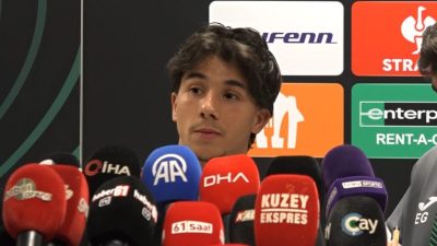 Efnan KÖSE/ TRABZON, – TRABZONSPOR futbolcusu Benjamin Bouchouari, “Konferans Ligi’ndeki