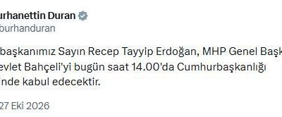 ANKARA, – CUMHURBAŞKANI Recep Tayyip Erdoğan, MHP Genel Başkanı Devlet