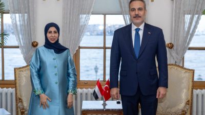 İSTANBUL, – Dışişleri Bakanı Hakan Fidan, Yemen Dışişleri Bakanı Afrah