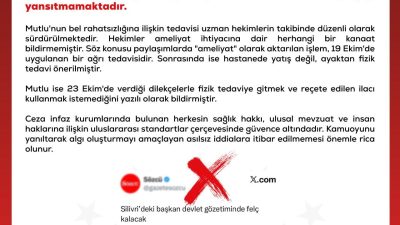 ANKARA, – İLETİŞİM Başkanlığı Dezenformasyonla Mücadele Merkezi (DMM), tutuklu Hasan