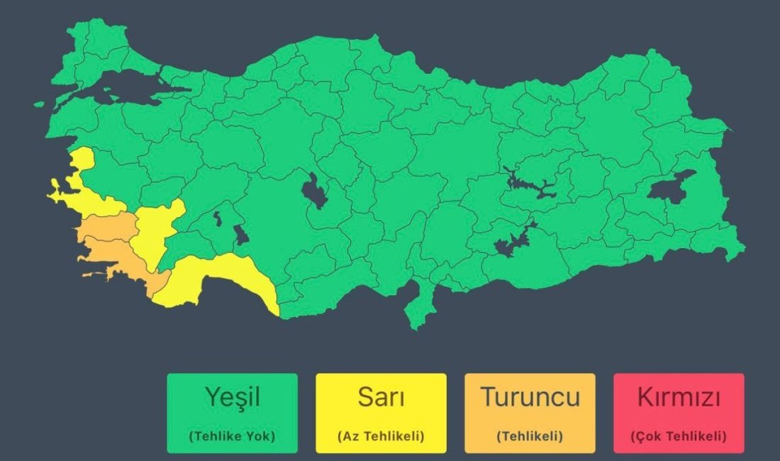 İçişleri Bakanlığı’ndan ‘sağanak’ uyarısı ANKARA, – İÇİŞLERİ Bakanlığı, yarın birçok ilde etkili olması beklenen