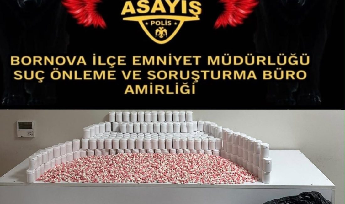İzmir’de 43 bin 730 sentetik ecza ele geçirildi Mustafa İÇ/ İZMİR, – İZMİR’in Bornova ilçesinde, polis ekiplerince boş