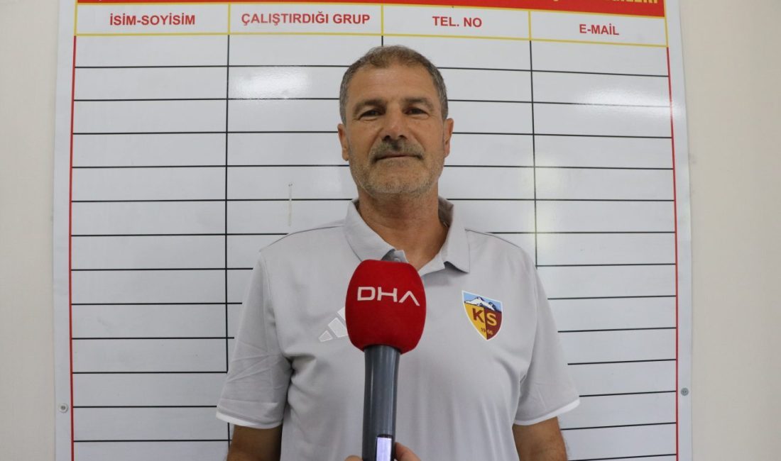 Kayserispor Altyapı Teknik Sorumlusu Çerçioğlu: Hedefimiz şehrin çocuklarından milli takımlara oyuncular göndermek Samed Aydın SUN – Öykü GENÇ / KAYSERİ, – KAYSERİSPOR