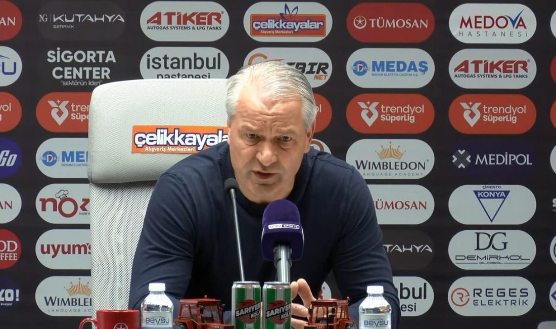 Konyaspor- Gençlerbirliği maçının ardından İsmail AKKAYA- Hasan DÖNMEZ/KONYA, – SÜPER Lig’in 9’uncu haftasında Konyaspor,