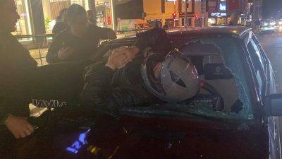 Musa KESKİN/DÜZCE, – DÜZCE’de otomobille çarpışan motosikletin sürücüsü Mert S.,