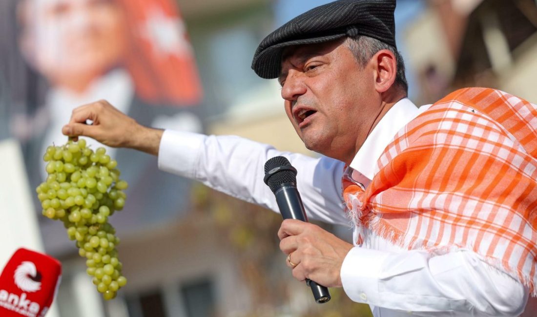 ÜZÜM ÜRETİCİSİNE SESLENDİ Yeni Parti Genel Başkanı Özgür Özel, partisinin