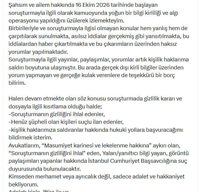 Sarıgül: Yeni Parti üyeliğimin askıya alınması için müracaat edeceğim ANKARA, – YENİ Parti Erzincan Milletvekili Mustafa Sarıgül, kendisi ve
