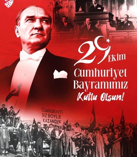 Spor camiasından 29 Ekim Cumhuriyet Bayramı mesajları İSTANBUL, – SPOR federasyonları ve kulüpler, 29 Ekim Cumhuriyet Bayramı