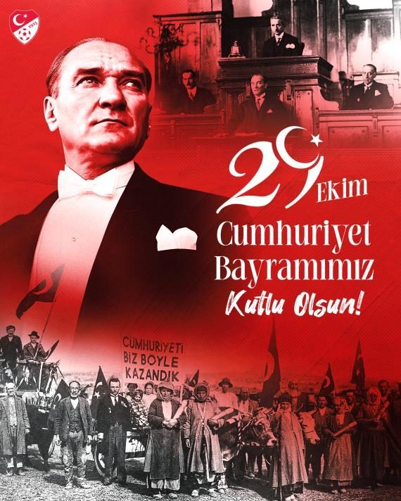 Spor camiasından 29 Ekim Cumhuriyet Bayramı mesajları İSTANBUL, – SPOR federasyonları ve kulüpler, 29 Ekim Cumhuriyet Bayramı