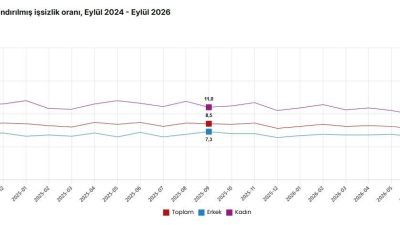 ANKARA, – TÜRKİYE İstatistik Kurumu (TÜİK), işsizlik oranının eylül ayında