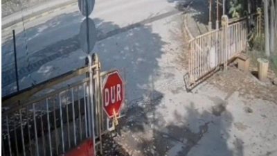 Murat ÖZELCİ/SAFRANBOLU (Karabük), – KARABÜK’ün Safranbolu ilçesinde yaya geçidinde otomobilin